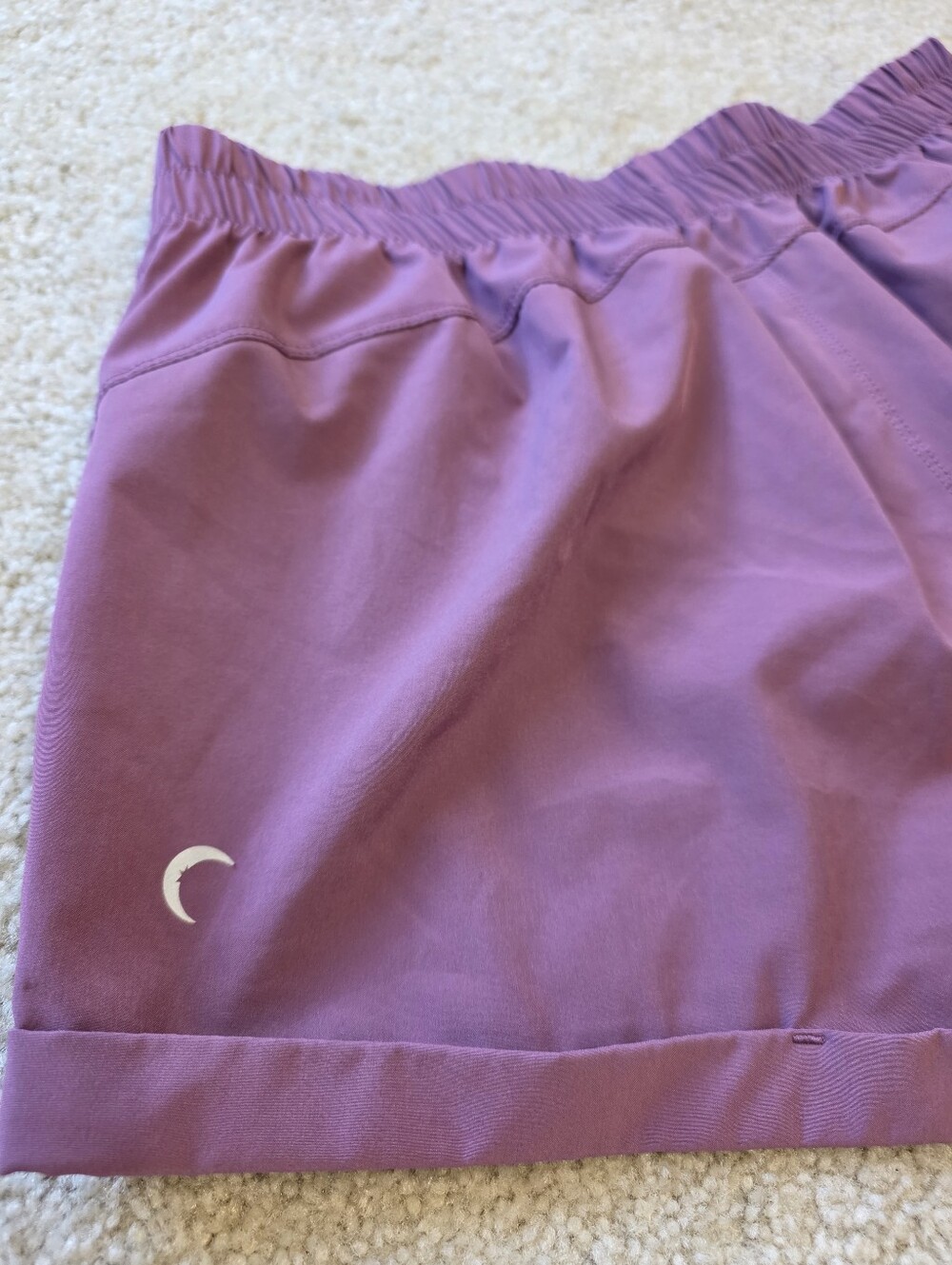 Zyia Women’s Lavender Elastic-Waist Athletic Shorts with Drawstring Size M - Picture 4 of 6